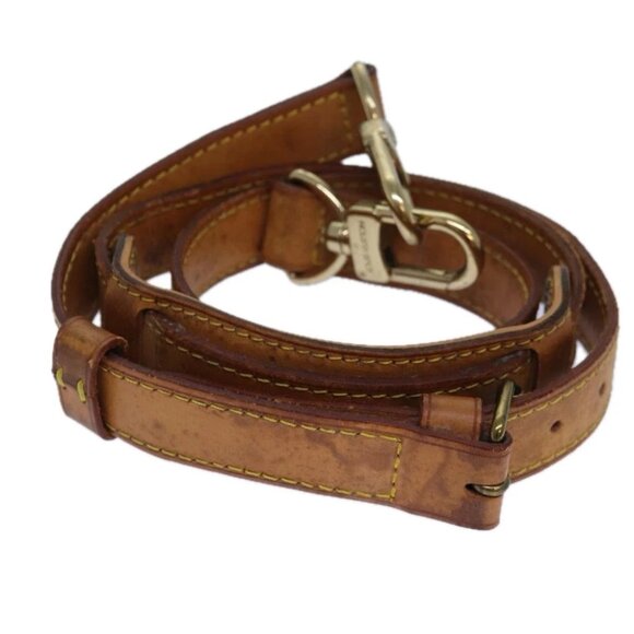 LOUIS VUITTON Adjustable Shoulder Strap Leather 35""""""""-42.1"""""""" Beig... - Picture 1 of 15